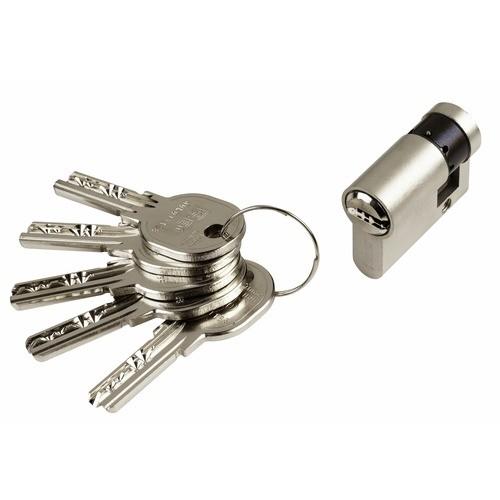 DEMI CYLINDRE - 30 X 10 MM - ISR6 - SUR VARIURE AGL 697 - NICKELÉ MAT ISEO
