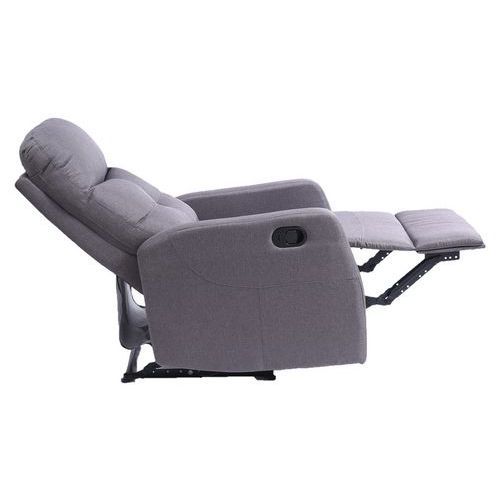FAUTEUIL DE RELAXATION MERCATO TISSU GRIS - IDENTITÉS