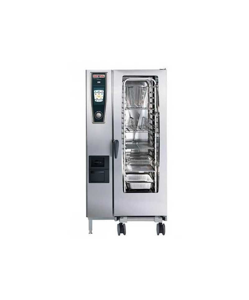 Four mixte 20 GN 1/1 électrique ou gaz - Rational SelfCookingCenter type 201 avec 4 fonctions intelligentes et 3 modes de cuisson_0