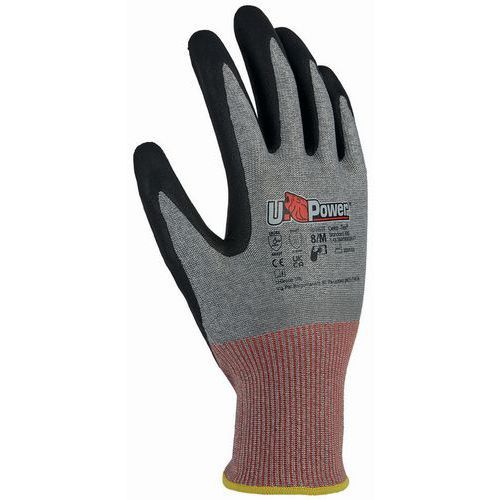 GANTS ANTICOUPURE NIVEAU F TACTILE END. NITRILE MAZURKA T9 - U POWER