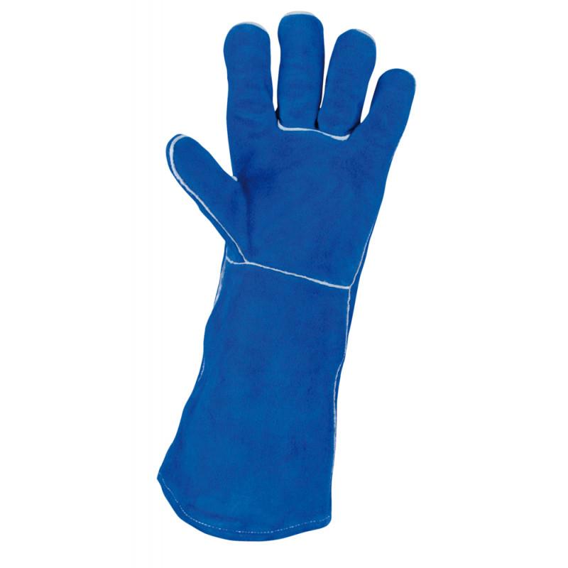 Gants de protection longs en cuir pour soudeur, XL KS Tools | 985.7040_0