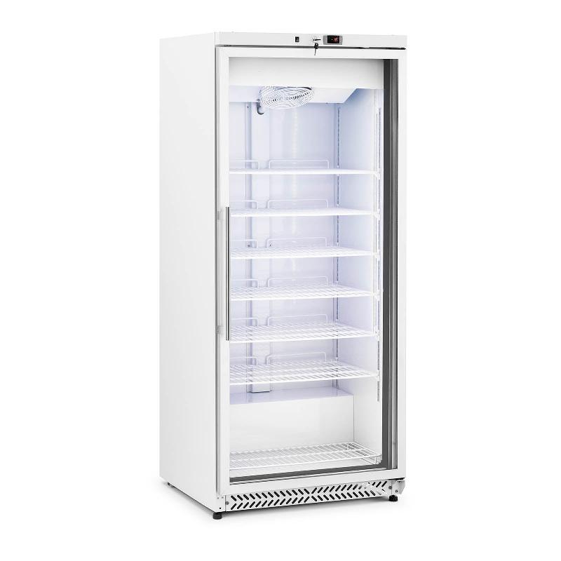 Grand congélateur armoire vertical grande capacité - Réfrigérant R290 - Volume 580 L - Puissance 492 W - Porte à double vitrage - Modèle 14_0005260_0