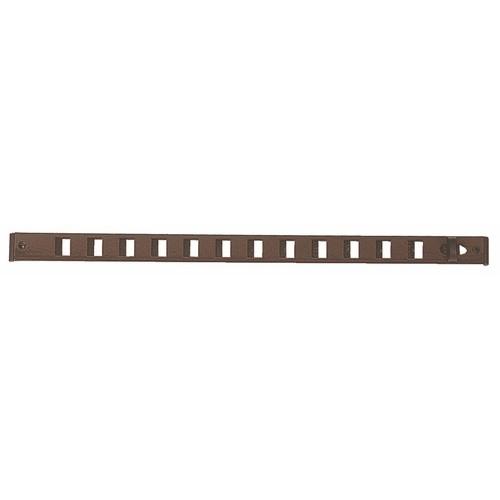 GRILLE INTÉRIEURE À GLISSIÈRES NOIRES - 375 X 22 MM - TYPE 485 RENSON