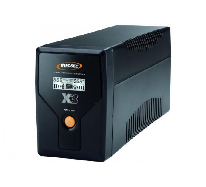 Infosec Onduleur X3 Ex 800 VA - 480 Watts - Line Interactive - 2 prises rondes FR - Port USB_0