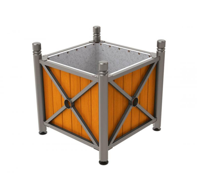 Jardinière en Acier et Bois - 2 Finitions Intérieures - 75 Kg_0
