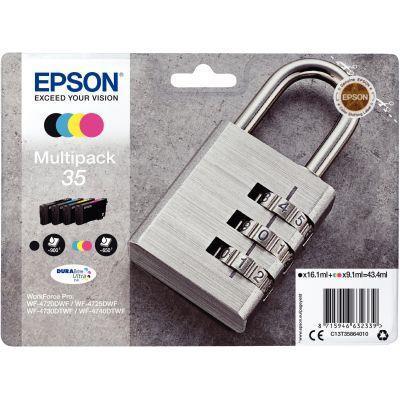 Lot de 4 cartouches jet d'encre Epson T358640 - noir, cyan, magenta et jaune - Réf : C13T358640_0