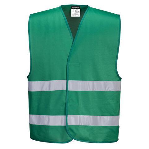 LOT DE 6 - PORTWEST F474 GILET IONA VERT BOUTEILLE - TAILLE S/M