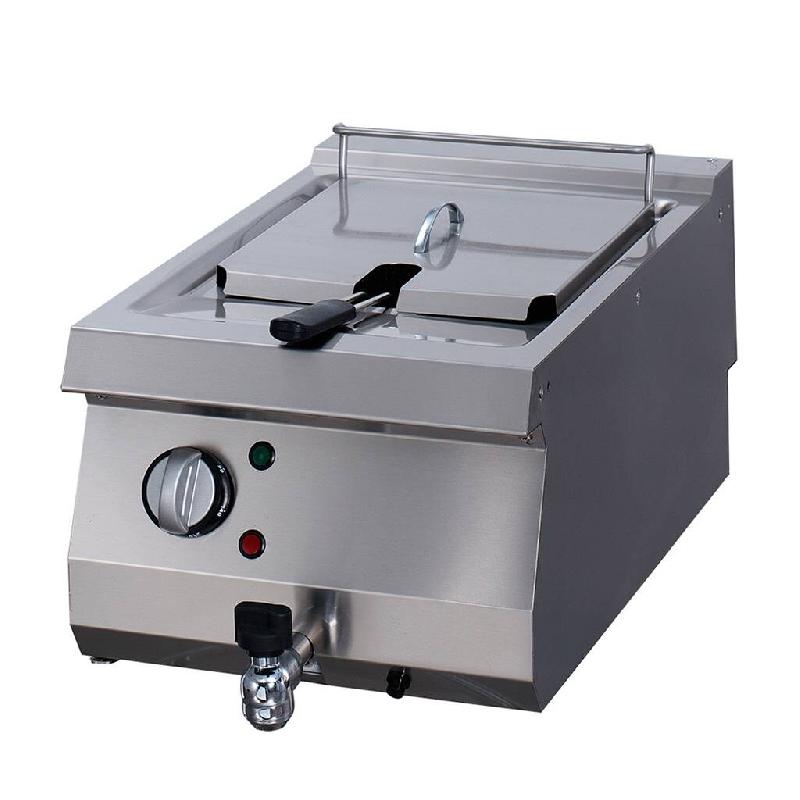 Maxima Heavy Duty friteuse - 1 x 12 L - unité simple - profondeur 70 cm - avec robinet de vidange - électrique – 40 × 70 × 28 cm – 11000 W - A_0