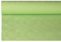 NAPPE DAMASSÉE, (L)1,2X(L)8 M, VERT PASTEL - LOT DE 3