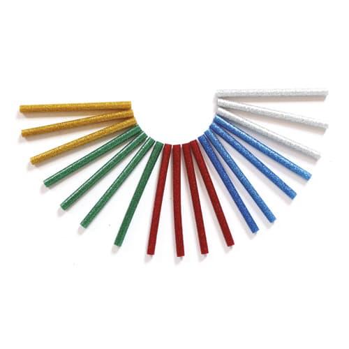 O'color sachet de 25 bâtons de colle pailletée assortie pour pistolet, diamètre 7 mm, longueur 10 cm_0