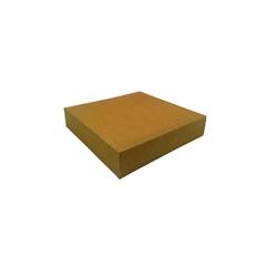 Packnwood FHC - Boîte pâtissière carton kraft brun 200x200mm H80mm - 50 pièces - marron recyclable - micro-ondes - 209BP208BR2_0