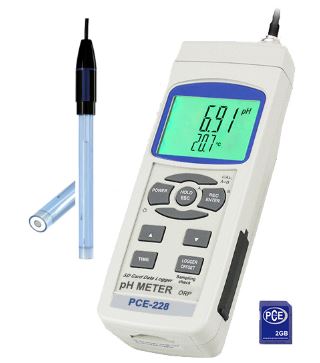 PH-mètre pour mesurer la valeur du pH sur des surfaces comme le papier, le carton, la peau, les textiles, etc - PCE-228SF - PCE INSTRUMENTS_0