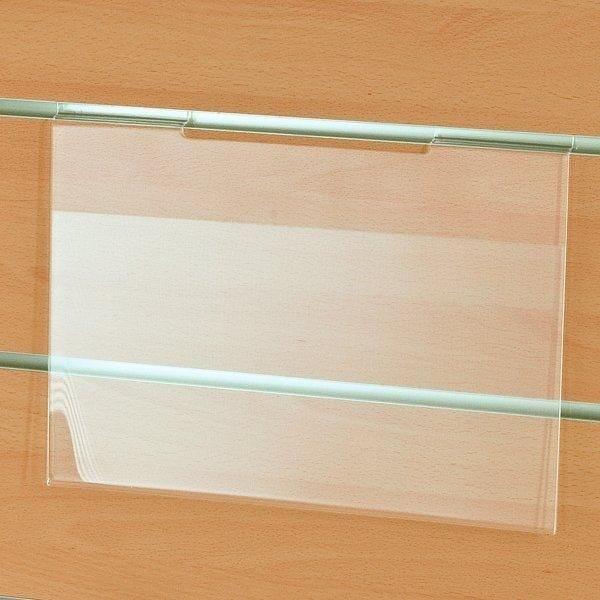 Porte affiche A4 horizontal en PET transparent - épaisseur 1mm_0