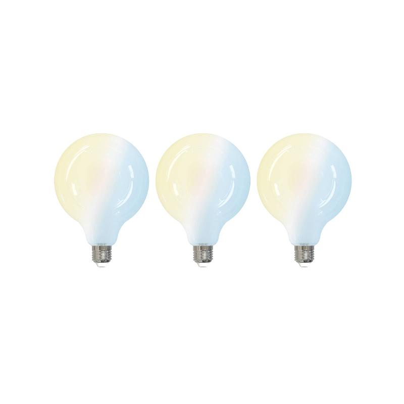 LUUMR SMART AMPOULE LED 3 PIÈCES E27 G125 7W CCT MAT TUYA