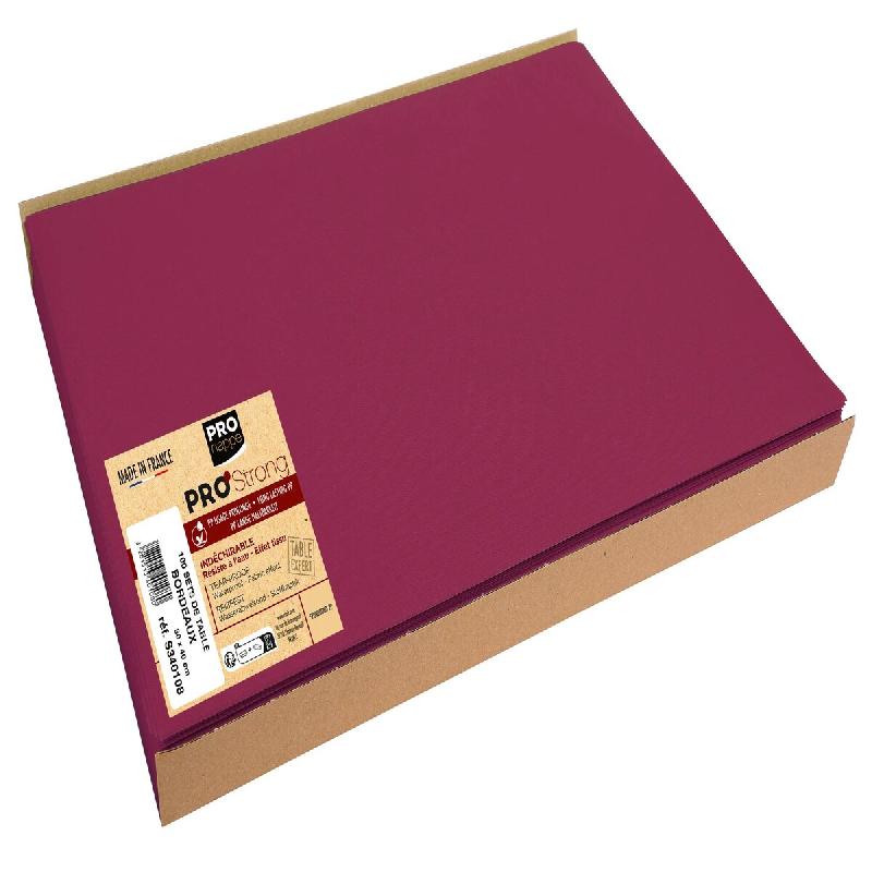 Pronappe - Réf.S340108I - Carton de 500 Sets de table SPUNBOND - matière recyclable 100% polypropylène - 30x40 cm - 5 barquettes de 100 sets Bordea_0