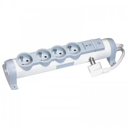 RALLONGE MULTIPRISE PARAFOUDRE - 1,5M - 4 PRISES LEGRAND