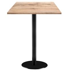 Restootab - Mange-debout 60x60cm - modèle Rome bois tanin naturel - marron TB-ROMFF-6060M-TAN.NAT_0