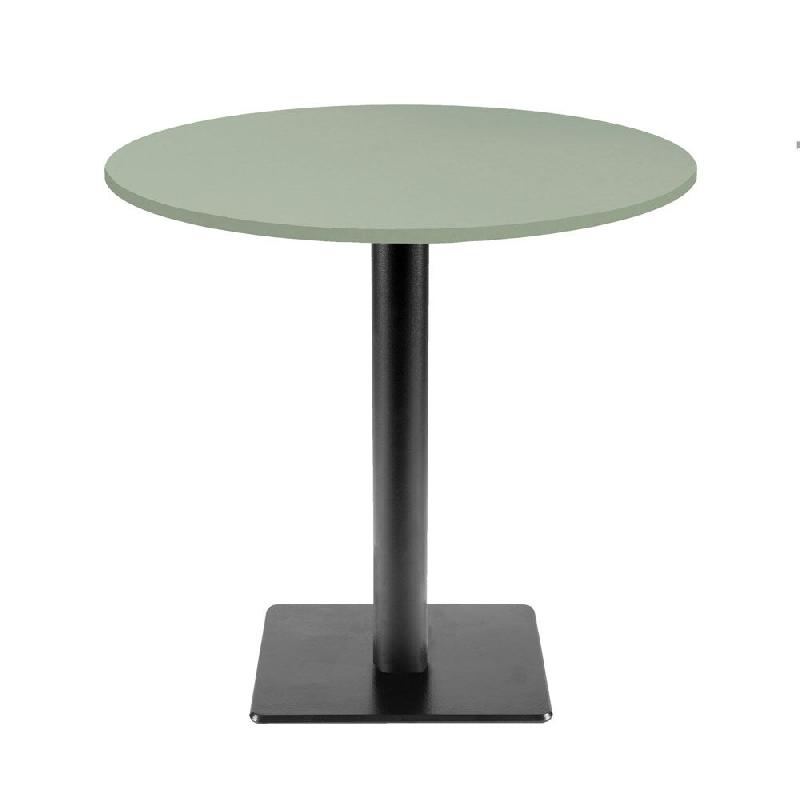 RestooTab - Table Milan T Ø70cm vert celadon - vert fonte TB-MIT-R70M-VER.CEL_0