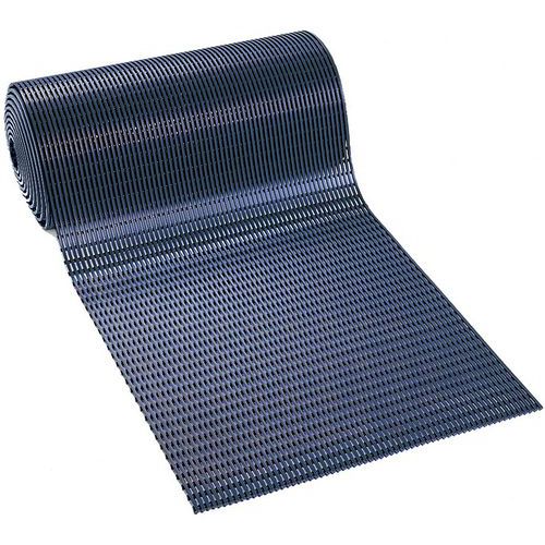 ROULEAU 10M CAILLEBOTIS PVC SOUPLE NOIR LARGEUR 600MM