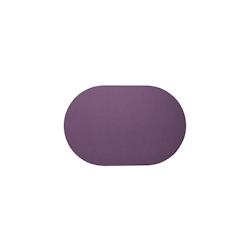 Stil Casa, set de 12 chemins de table unicolores, polyuréthane cousu, 58xh. 38 cm, finition dollar couleur lilas. - RUN5838-LID_0