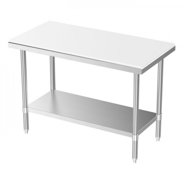 Table de découpe boucherie Combisteel - profondeur 700 mm avec étagère - 7490.0285_0