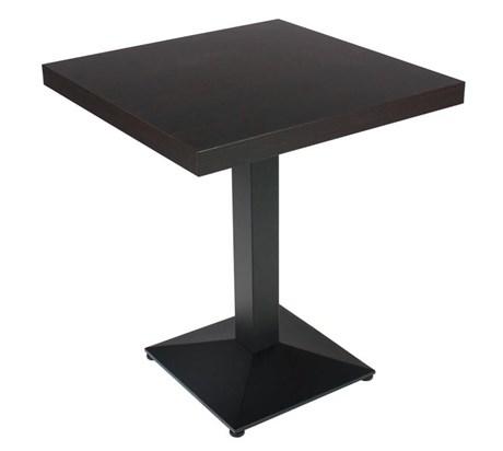 TABLE DE RESTAURANT DUROLIGHT WENGÉ ET NOIR 60 X 60 CM