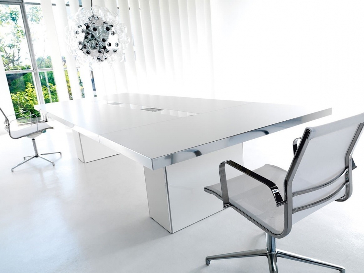 Table de réunion design épuré et élégant - WING et WING GLAMOUR - personnalisable avec finitions variées_0