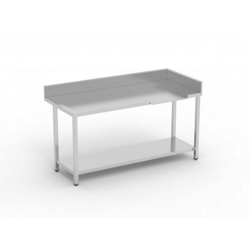 Table en angle entrée/sortie 1200x750x850 gauche avec étagère passage pour lave-vaisselle - MAE-120I_0