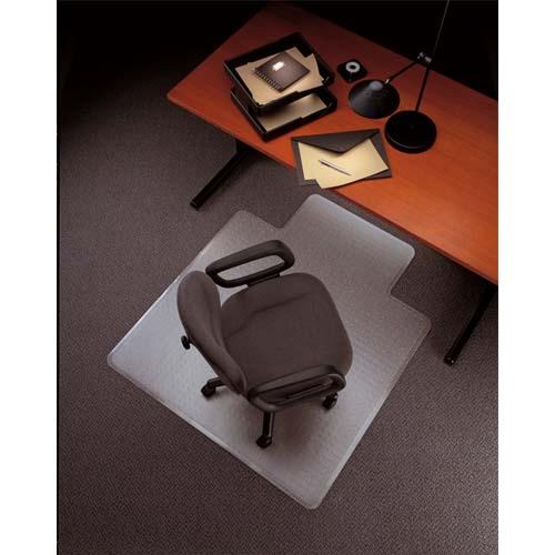 TAPIS PROTEGE-SOL EN PVC 1ER PRIX POUR SOL MOQUETTE - 121 X 92 CM + LANGUETTES 50 X 30 CM