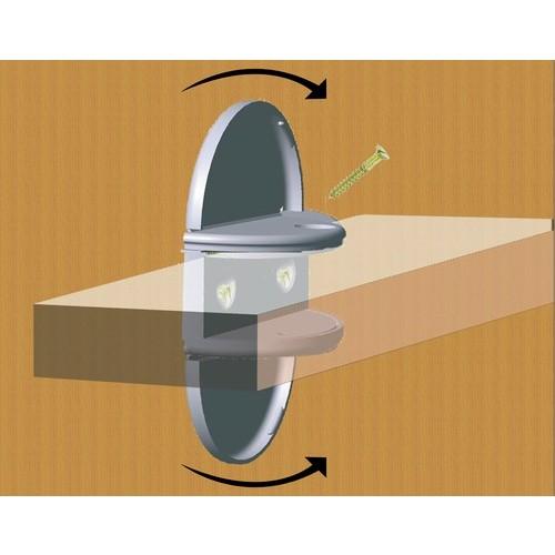 TAQUETS MÂCHOIRE POUR TABLETTE BOIS 18-19MM PRUNIER