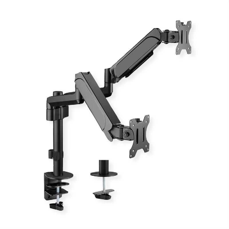 VALUE Bras double LCD, 5 articulations, fixation sur table_0