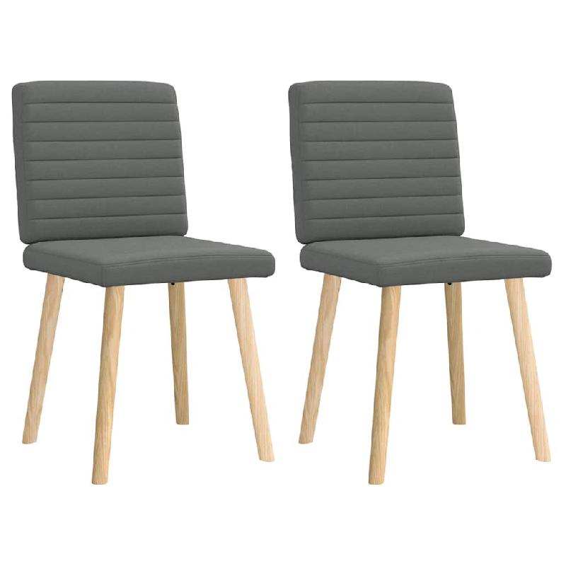 VidaXL Chaises à manger lot de 2 gris foncé tissu Modèle Orion Signature Plus - 4101175_0