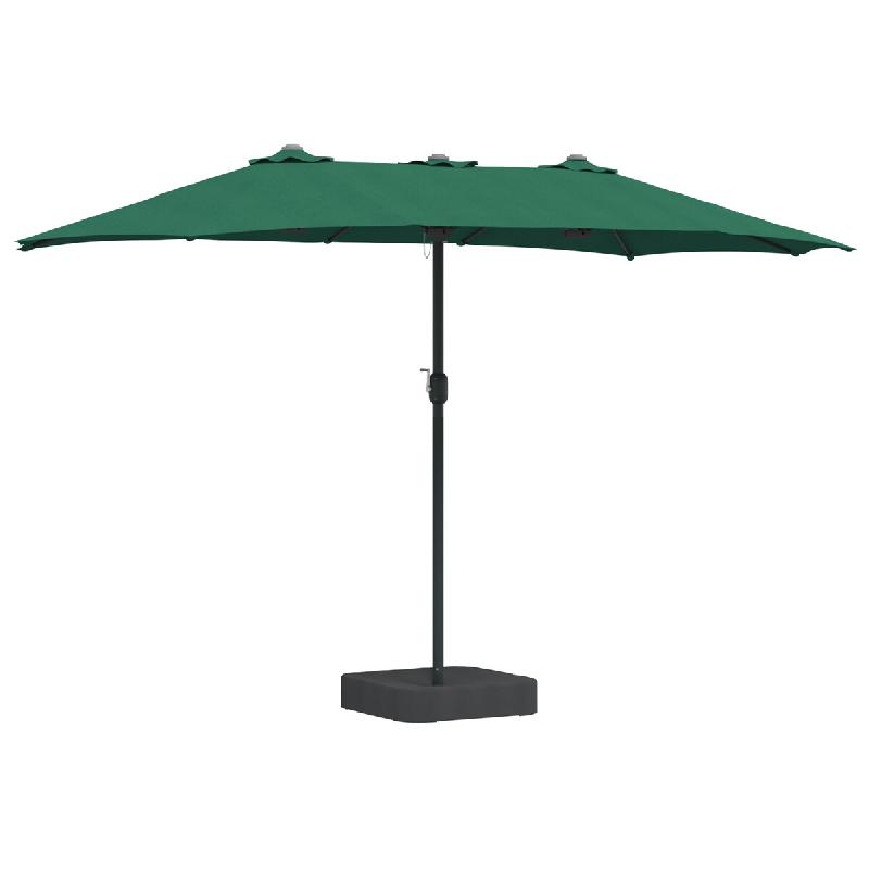 VidaXL Parasol de jardin Vert 385 x 209 x 244 cm Polyester et Acier Modèle Titan Confort Pro - 42003276_0
