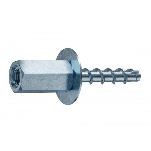 VIS BÉTON EN ACIER ZINGUÉ TÊTE HEXAGONALE TARAUDÉE TMK M8/M10 - PAR 50 G&B FISSAGGI