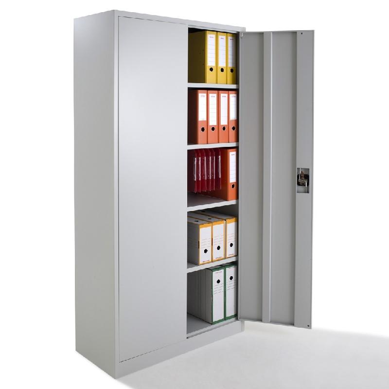 Armoire métallique monobloc à portes battantes - Réf 102-16666 - robuste et sécurisée_0