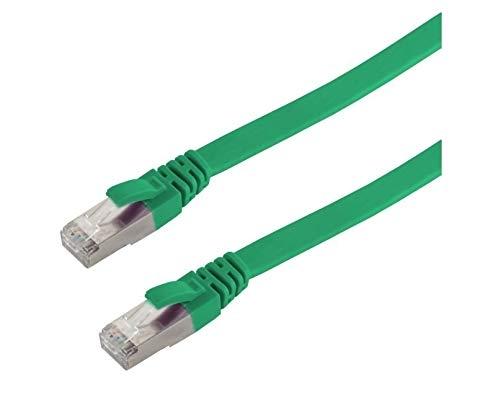 HELOS - Câble patch U/UTP Cat 6 ultra fin vert 3 m - Qualité supérieure et connecteurs plaqués or_0