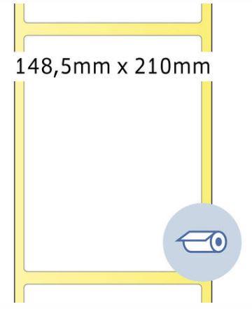 Étiquette en rouleau thermotransfert 148,5x210 mm - papier de qualité supérieure - adhérence fiable - réf. 5019_0