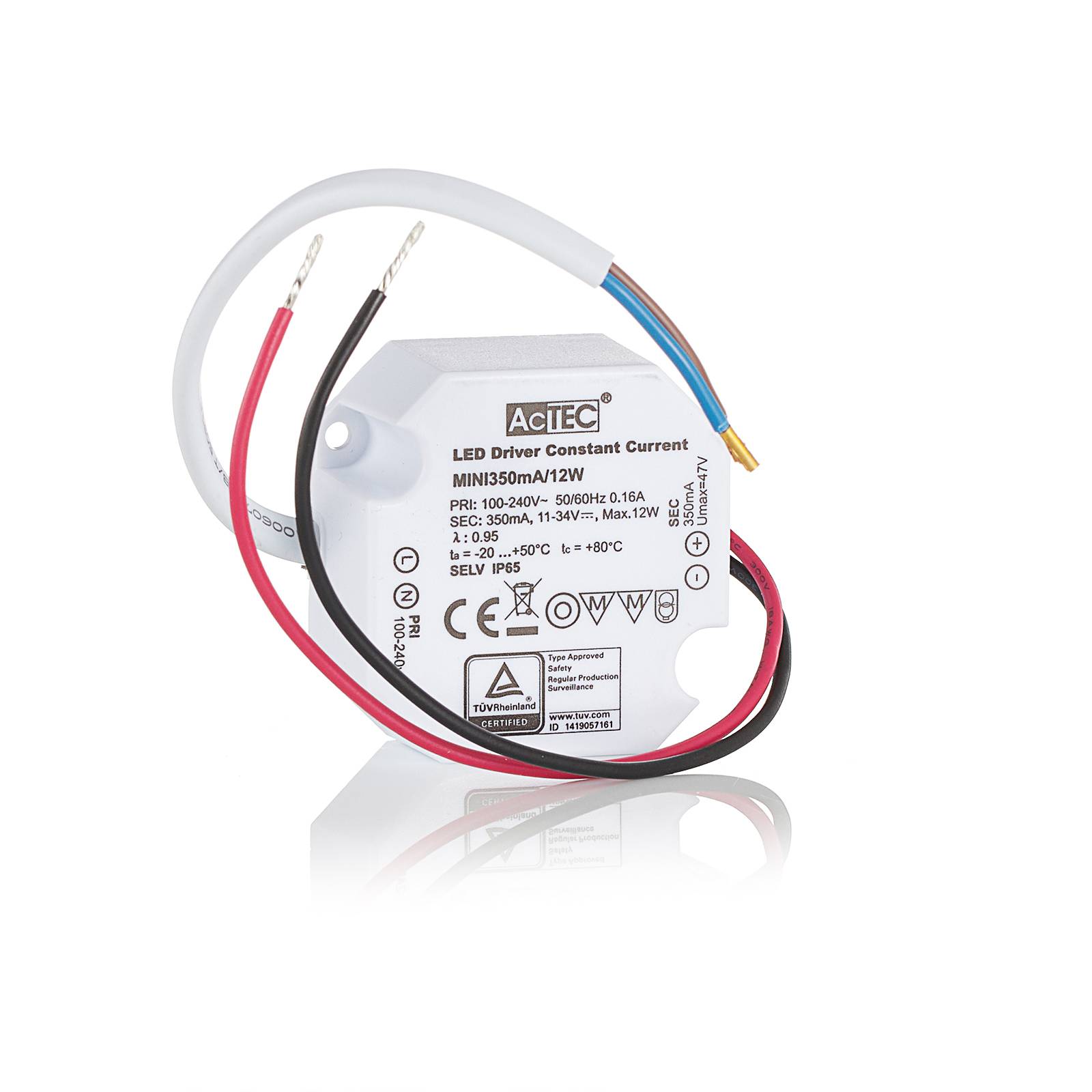 ACTEC MINI DRIVER LED CC 350 MA, 12W, IP65