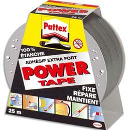 ADHESIF PATTEX POWER TAPE - 25 METRES - GRIS