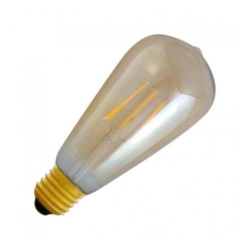 Ampoule led fil cob globe st64   e27 8w 3000°k eclairage or_0