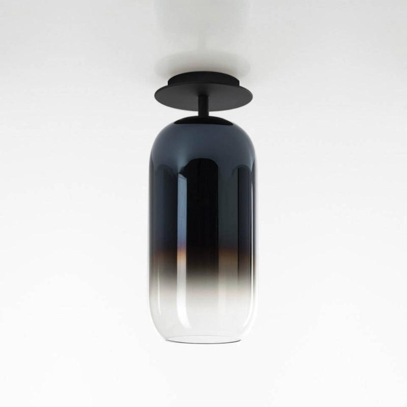 ARTEMIDE GOPLE MINI PLAFONNIER, BLEU/NOIR