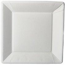 ASSIETTE EN CARTON 'PURE' CARRÉ, 225 X 225 X 18 MM - LOT DE 2