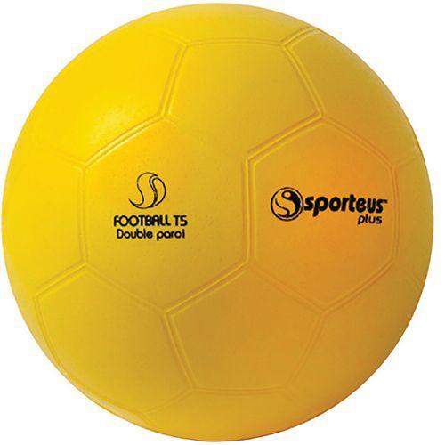 BALLON DE FOOT INITIATION DOUBLE PAROI MOUSSE ET PVC - SPORTEUS