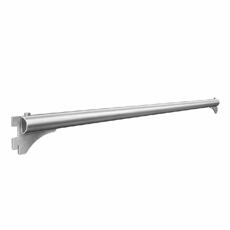 Barre penderie RUN - L1251,5xP304mm - à tube droit dia.28 mm - inox_0