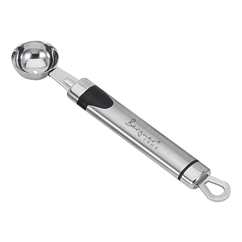 BERGNER - Cuillère parisienne pour melon 17,3 cm en acier inoxydable, collection Gizmo - argenté inox Q2495_0