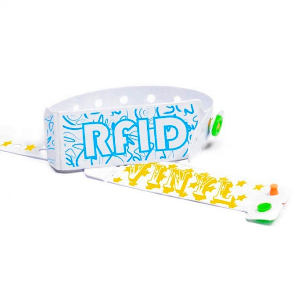 Bracelet RFID en vinyle - Ikast Etiket - durable et hygiénique avec étiquette RFID intégrée_0