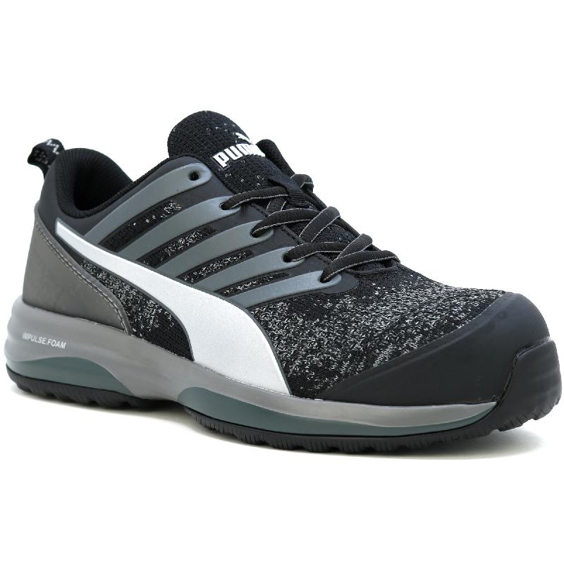 BASKETS DE SÉCURITÉ BASSES CHARGE BLACK LOW S1P ESD HRO SRC NOIR/GRIS P45 - PUMA - 64454-T.45
