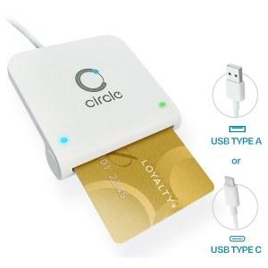 Lecteur à contact pour carte à puce - CIR115A-01 et CIR115A-02 - USB Type A et C - Léger et compact_0