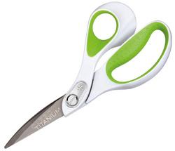 CISEAUX CARBO TITANE, LONGUEUR: 238 MM, VERT/BLANC - LOT DE 2
