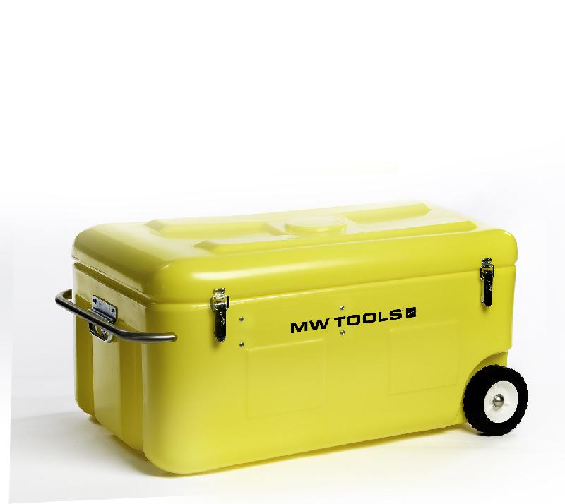 Coffre de rangement mobile avec roues et poignée rétractable PE 190L MW Tools MWP190T_0
